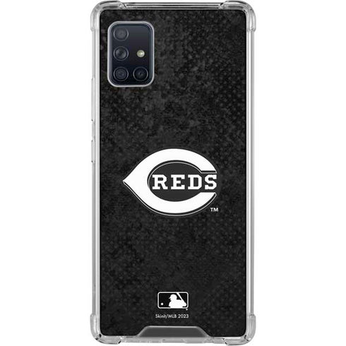 MLB Cincinnati Reds Dark Wash Galaxy A51 5G Clear Case