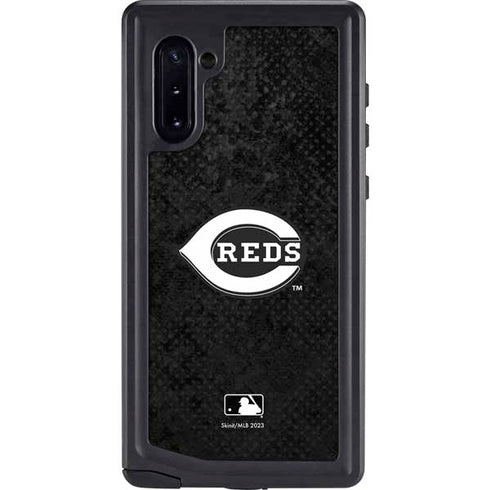 MLB Cincinnati Reds Dark Wash Galaxy Note 10 Waterproof Case