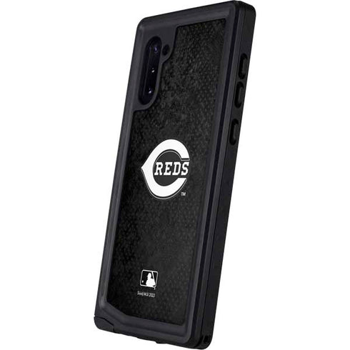 MLB Cincinnati Reds Dark Wash Galaxy Note 10 Waterproof Case
