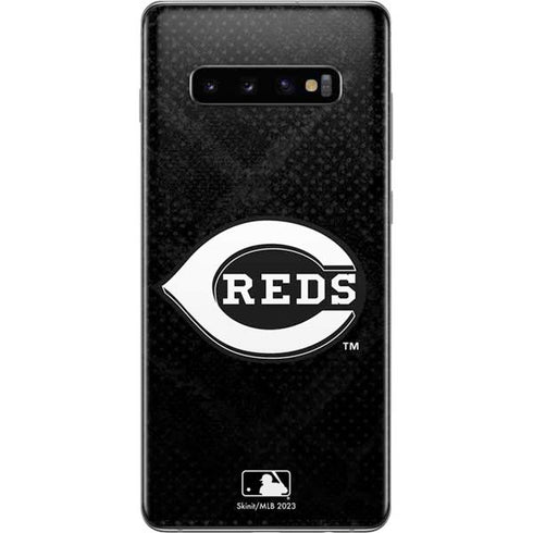 MLB Cincinnati Reds Dark Wash Galaxy S10 Plus Skin