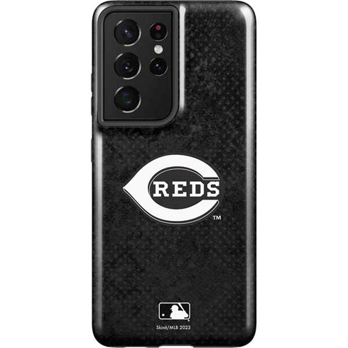 MLB Cincinnati Reds Dark Wash Galaxy S21 Ultra 5G Pro Case