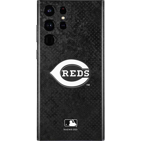 MLB Cincinnati Reds Dark Wash Galaxy S22 Ultra Skin