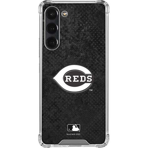 MLB Cincinnati Reds Dark Wash Galaxy S23 Plus Clear Case