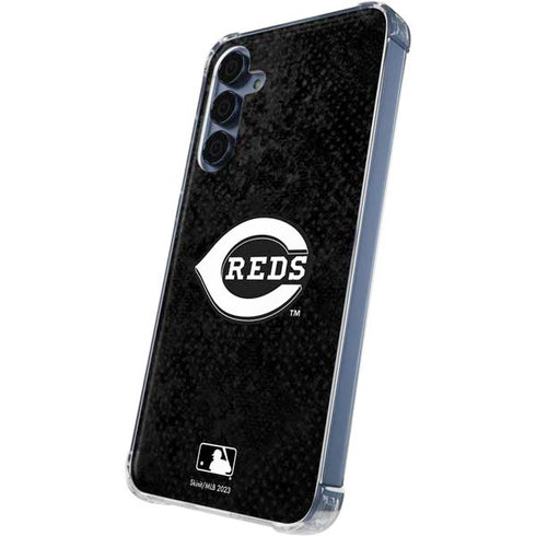 MLB Cincinnati Reds Dark Wash Galaxy S24 Clear Case