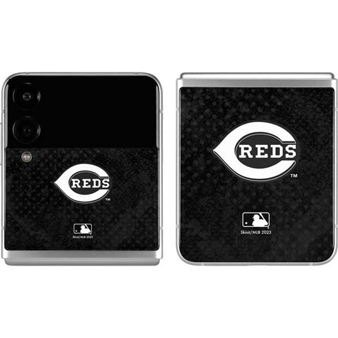 MLB Cincinnati Reds Dark Wash Galaxy Z Flip4 5G Skin