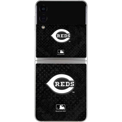 MLB Cincinnati Reds Dark Wash Galaxy Z Flip4 5G Skin