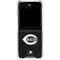 MLB Cincinnati Reds Dark Wash Galaxy Z Flip5 5G Clear Case