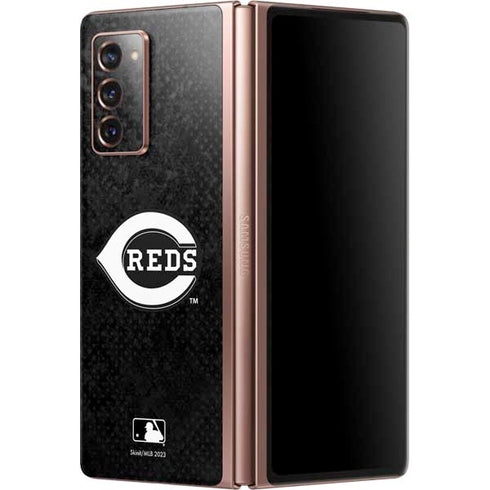 MLB Cincinnati Reds Dark Wash Galaxy Z Fold2 5G Skin