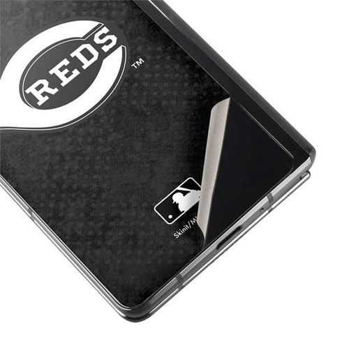 MLB Cincinnati Reds Dark Wash Galaxy Z Fold2 5G Skin