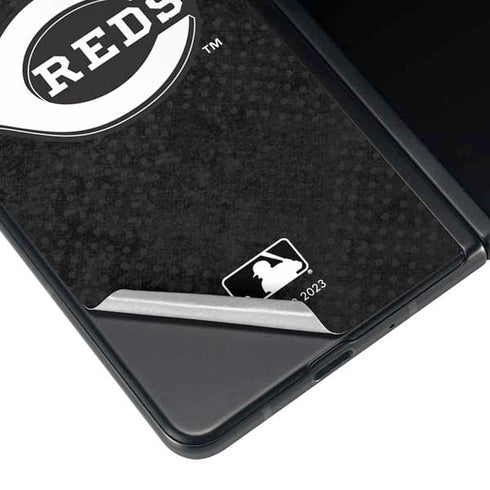MLB Cincinnati Reds Dark Wash Galaxy Z Fold3 5G Skin