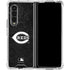 MLB Cincinnati Reds Dark Wash Galaxy Z Fold4 5G Clear Case