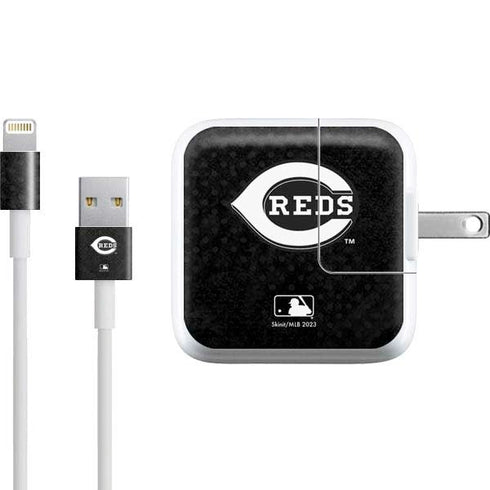MLB Cincinnati Reds Dark Wash iPad Charger (10W USB) Skin