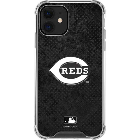 MLB Cincinnati Reds Dark Wash iPhone 12 Mini Clear Case