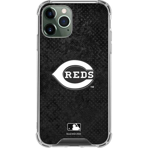 MLB Cincinnati Reds Dark Wash iPhone 12 Pro Clear Case