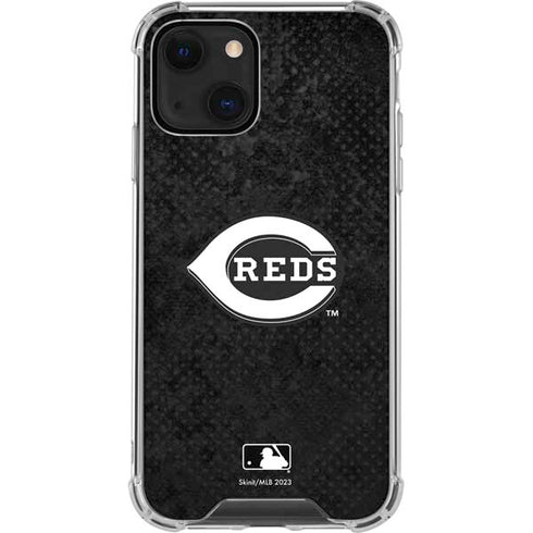 MLB Cincinnati Reds Dark Wash iPhone 13 Clear Case