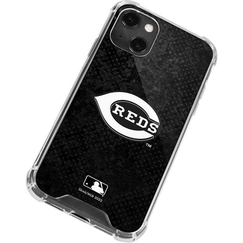 MLB Cincinnati Reds Dark Wash iPhone 13 Mini Clear Case