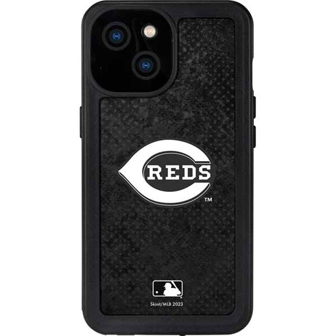 MLB Cincinnati Reds Dark Wash iPhone 13 Mini Waterproof Case