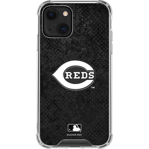 MLB Cincinnati Reds Dark Wash iPhone 15 Plus Clear Case