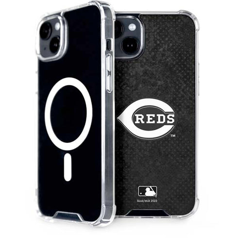 MLB Cincinnati Reds Dark Wash iPhone 15 Plus MagSafe Case
