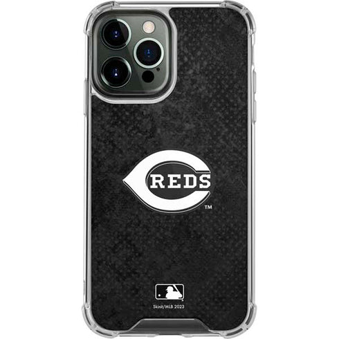 MLB Cincinnati Reds Dark Wash iPhone 14 Pro Max Clear Case