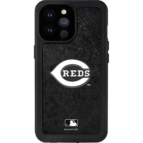 MLB Cincinnati Reds Dark Wash iPhone 14 Pro Max Waterproof Case