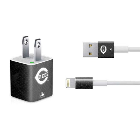 MLB Cincinnati Reds Dark Wash iPhone Charger (5W USB) Skin