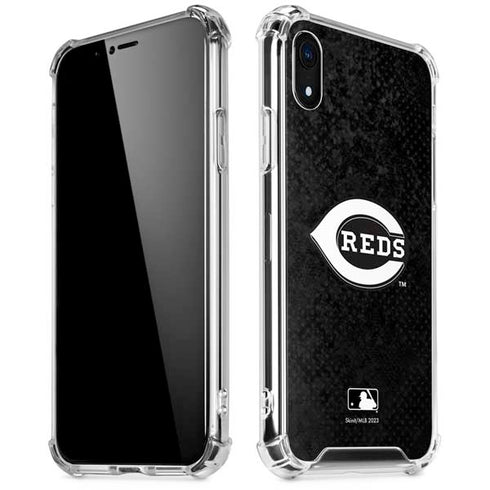 MLB Cincinnati Reds Dark Wash iPhone XR Clear Case