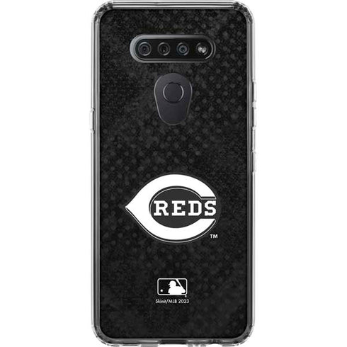 MLB Cincinnati Reds Dark Wash LG K51/Q51 Clear Case