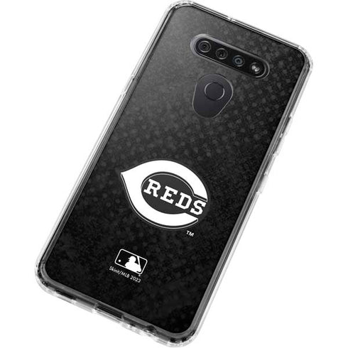 MLB Cincinnati Reds Dark Wash LG K51/Q51 Clear Case