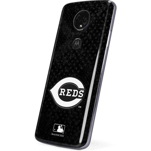 MLB Cincinnati Reds Dark Wash Moto E5 Plus Skin