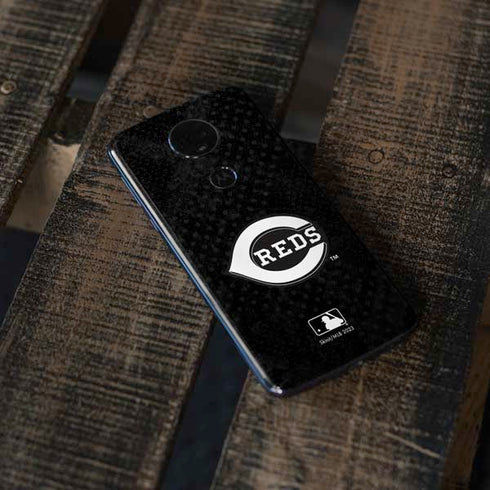 MLB Cincinnati Reds Dark Wash Moto E5 Plus Skin