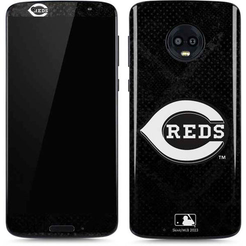 MLB Cincinnati Reds Dark Wash Moto G6 Skin