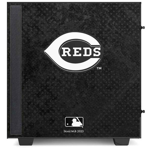 MLB Cincinnati Reds Dark Wash NZXT H510 Compact ATX Mid-Tower Case Skin