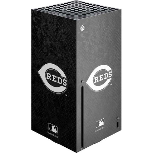 MLB Cincinnati Reds Dark Wash Xbox Series X Console Skin