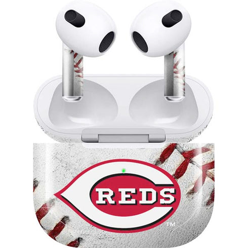 MLB Cincinnati Reds Game Ball Apple AirPods (3rd Gen 2021) Skin