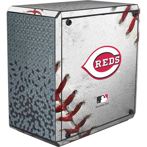 MLB Cincinnati Reds Game Ball Cooler Master MasterBox Q300L Mini Tower Skin