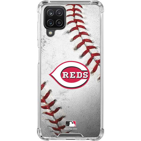 MLB Cincinnati Reds Game Ball Galaxy A12 Clear Case