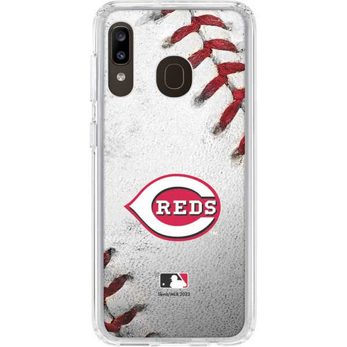 MLB Cincinnati Reds Game Ball Galaxy A20 Clear Case