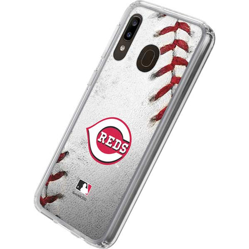 MLB Cincinnati Reds Game Ball Galaxy A20 Clear Case