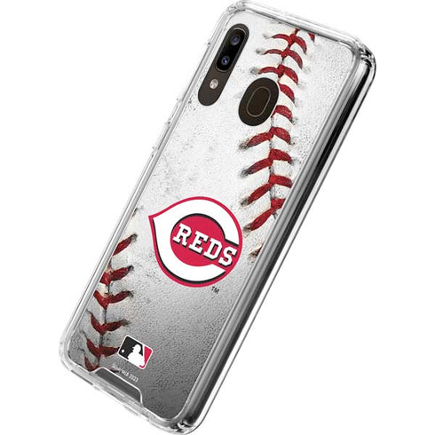 MLB Cincinnati Reds Game Ball Galaxy A30 Clear Case