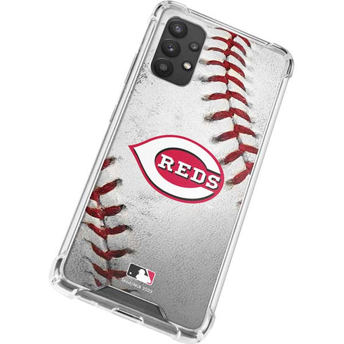 MLB Cincinnati Reds Game Ball Galaxy A32 5G Clear Case