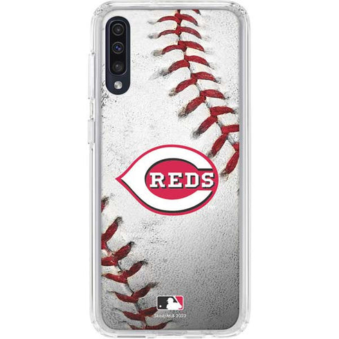 MLB Cincinnati Reds Game Ball Galaxy A50 Clear Case