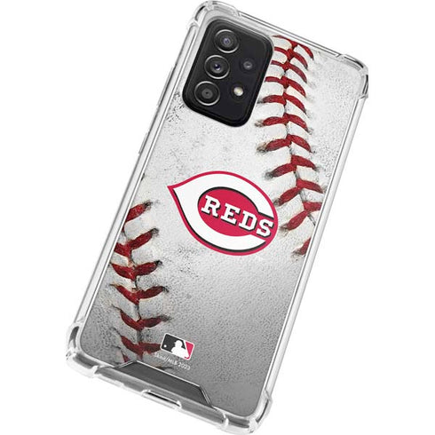MLB Cincinnati Reds Game Ball Galaxy A52 5G Clear Case