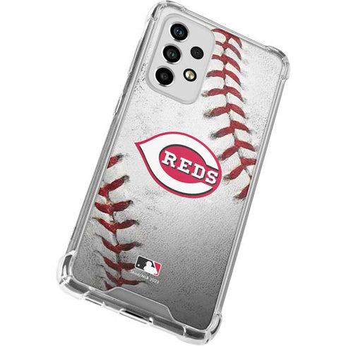 MLB Cincinnati Reds Game Ball Galaxy A53 5G Clear Case