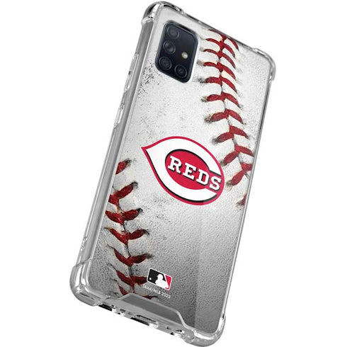 MLB Cincinnati Reds Game Ball Galaxy A71 5G Clear Case