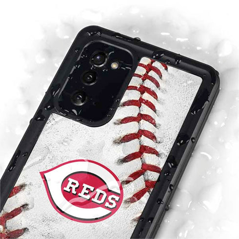 MLB Cincinnati Reds Game Ball Galaxy Note20 5G Waterproof Case