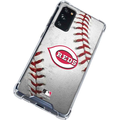 MLB Cincinnati Reds Game Ball Galaxy S20 FE Clear Case