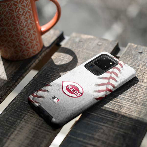 MLB Cincinnati Reds Game Ball Galaxy S20 Ultra 5G Pro Case