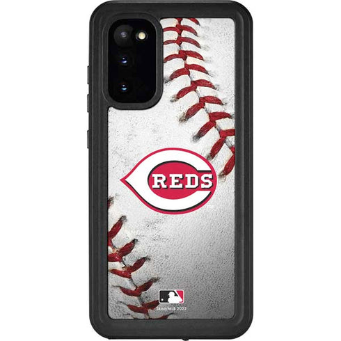 MLB Cincinnati Reds Game Ball Galaxy S20 Waterproof Case
