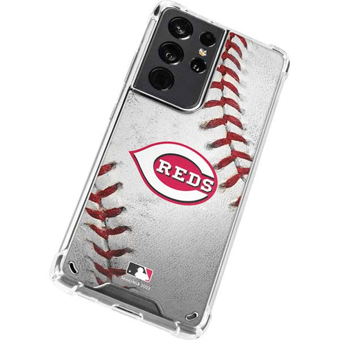 MLB Cincinnati Reds Game Ball Galaxy S21 Ultra 5G Clear Case